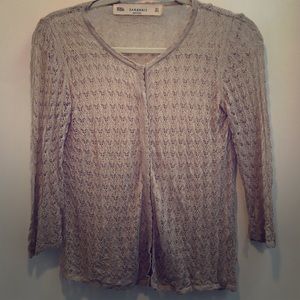 Beautiful knit cardigan in delicate creamy blush
